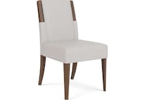 rivr brown inch standard seat height side chair   