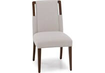 rivr brown inch standard seat height side chair   