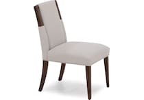 rivr brown inch standard seat height side chair   