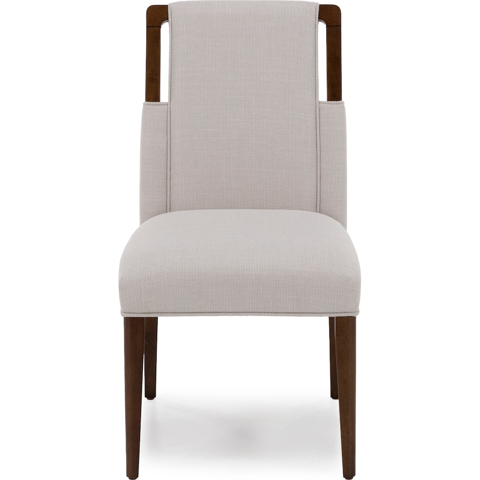 rivr brown inch standard seat height side chair   