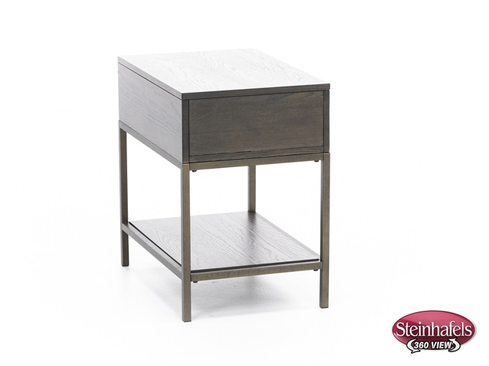 rivr brown chairside table  image hyde  