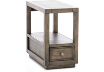 rivr brown chairside table denal  