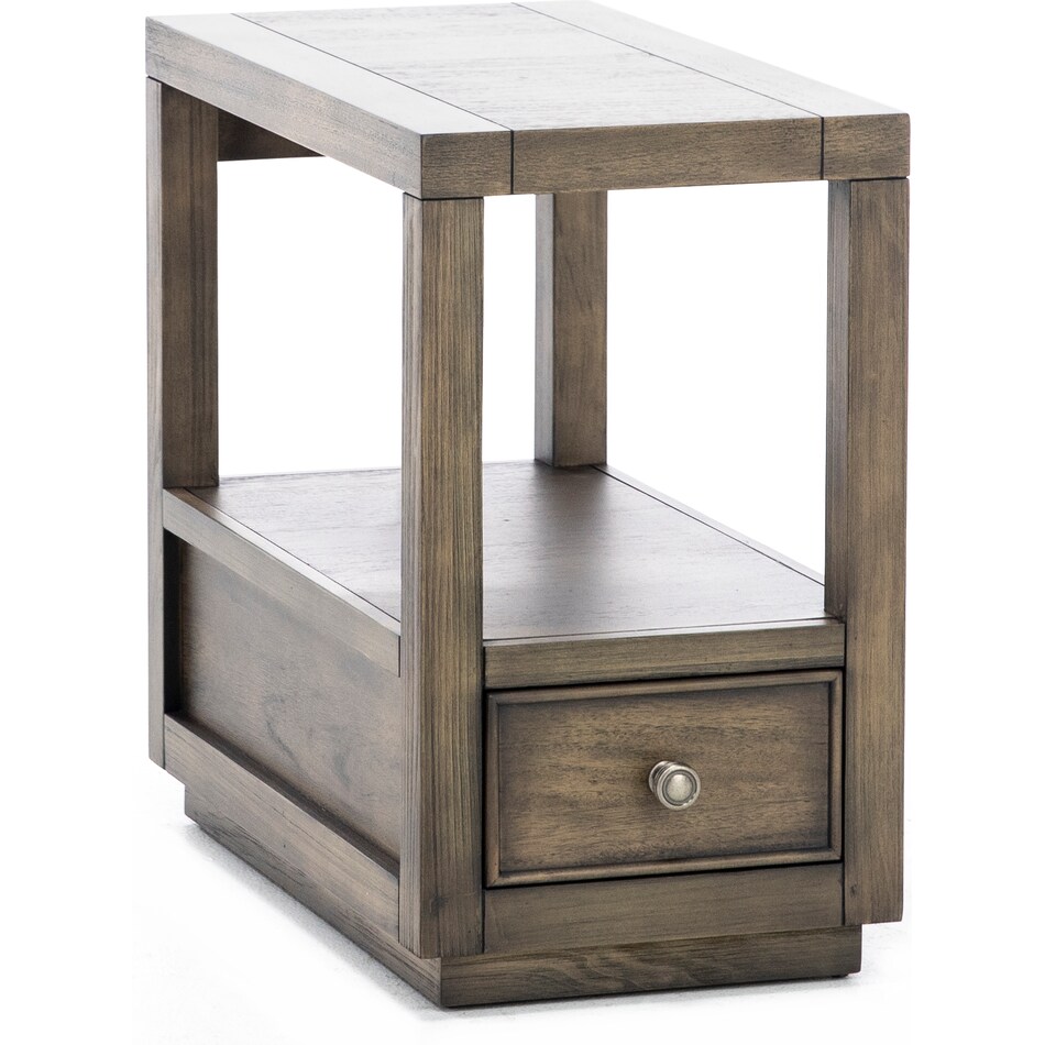 rivr brown chairside table denal  