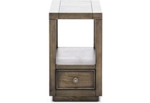 rivr brown chairside table denal  