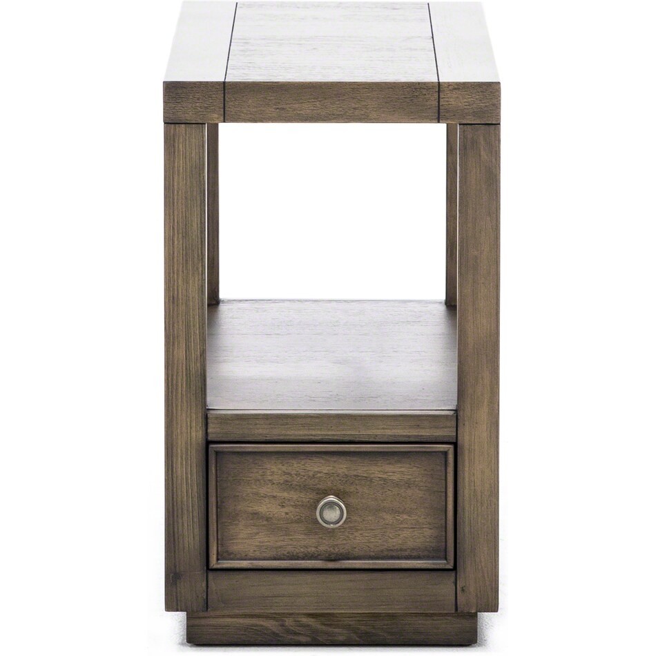 rivr brown chairside table denal  