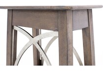 rivr brown chairside table helms  