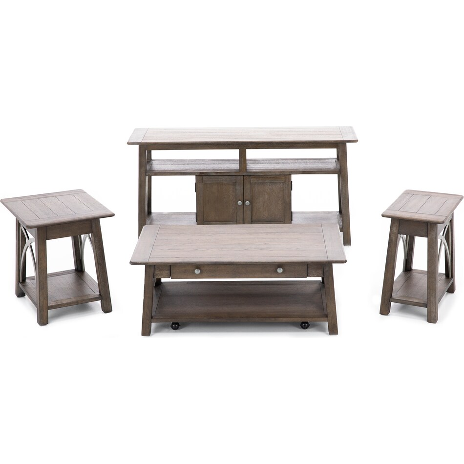 rivr brown chairside table helms  