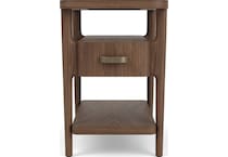 rivr brown chairside table del  