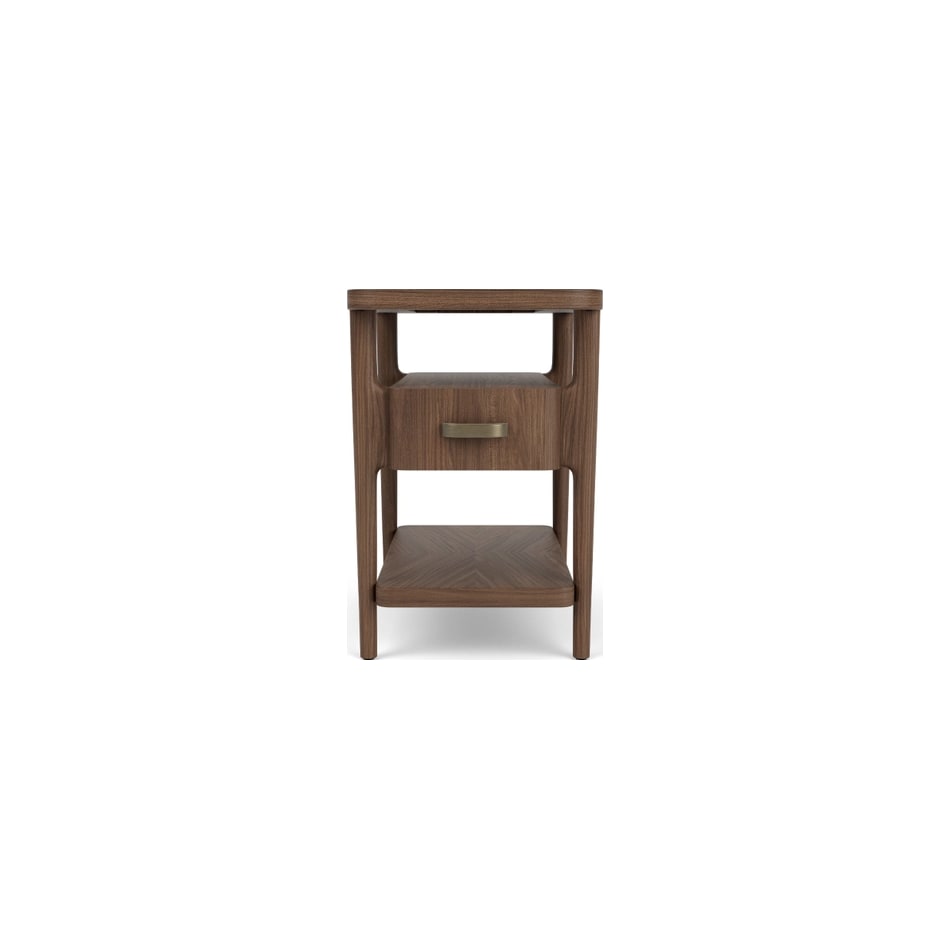 rivr brown chairside table del  