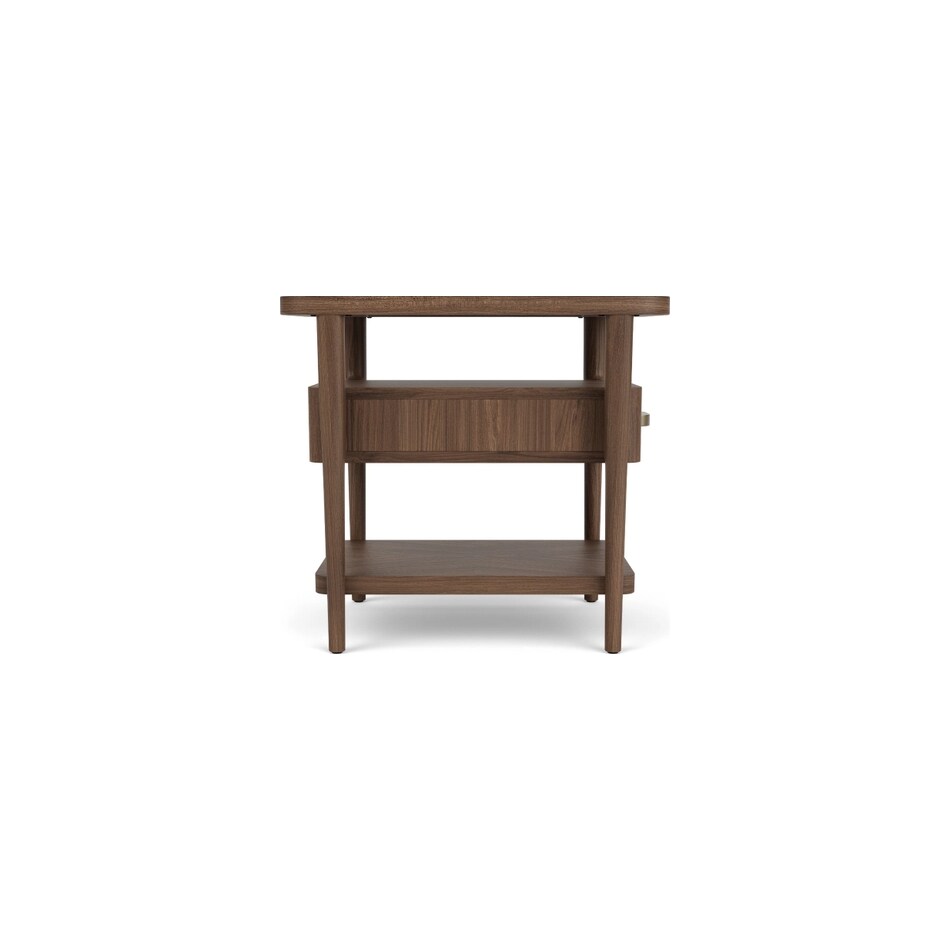 rivr brown chairside table del  