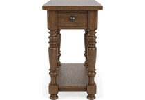 rivr brown chairside table est  