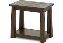 rivr brown chairside table lkp  