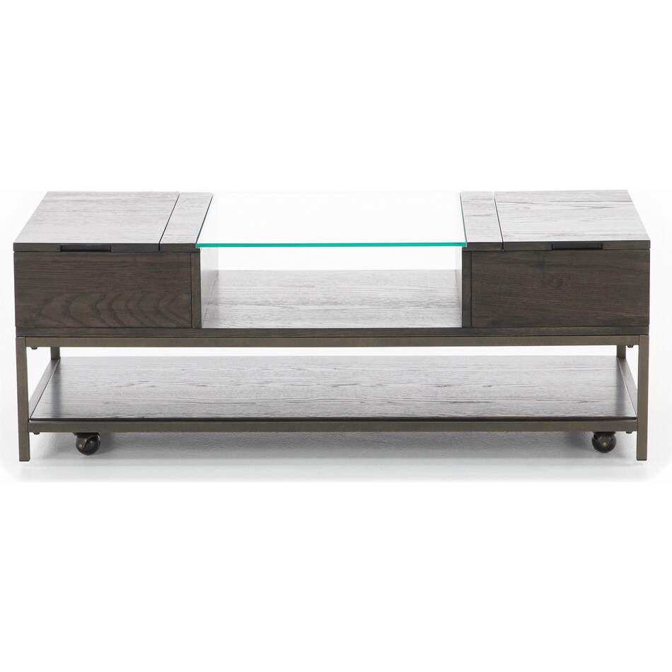 rivr brown cocktail table hyde  