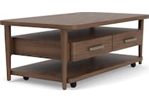 rivr brown cocktail table del  