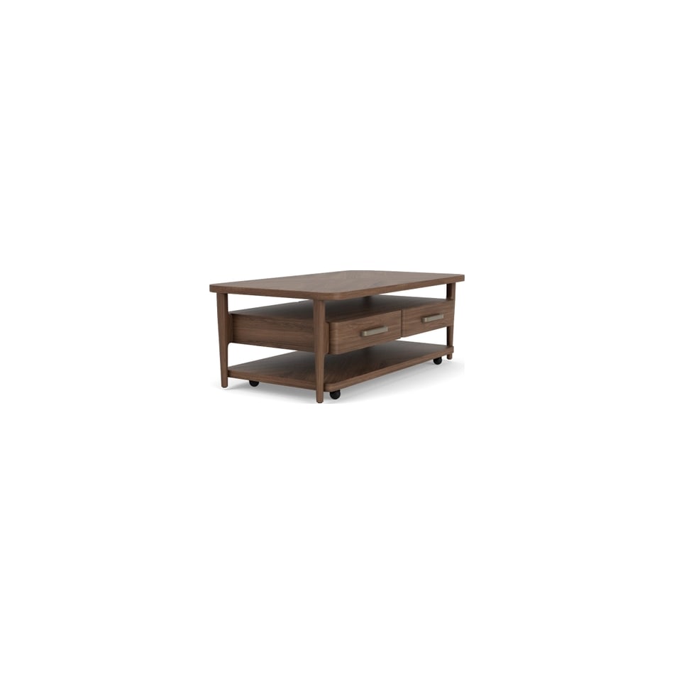 rivr brown cocktail table del  