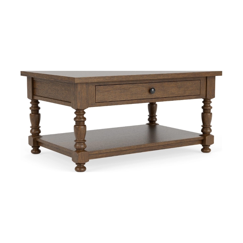 rivr brown cocktail table est  