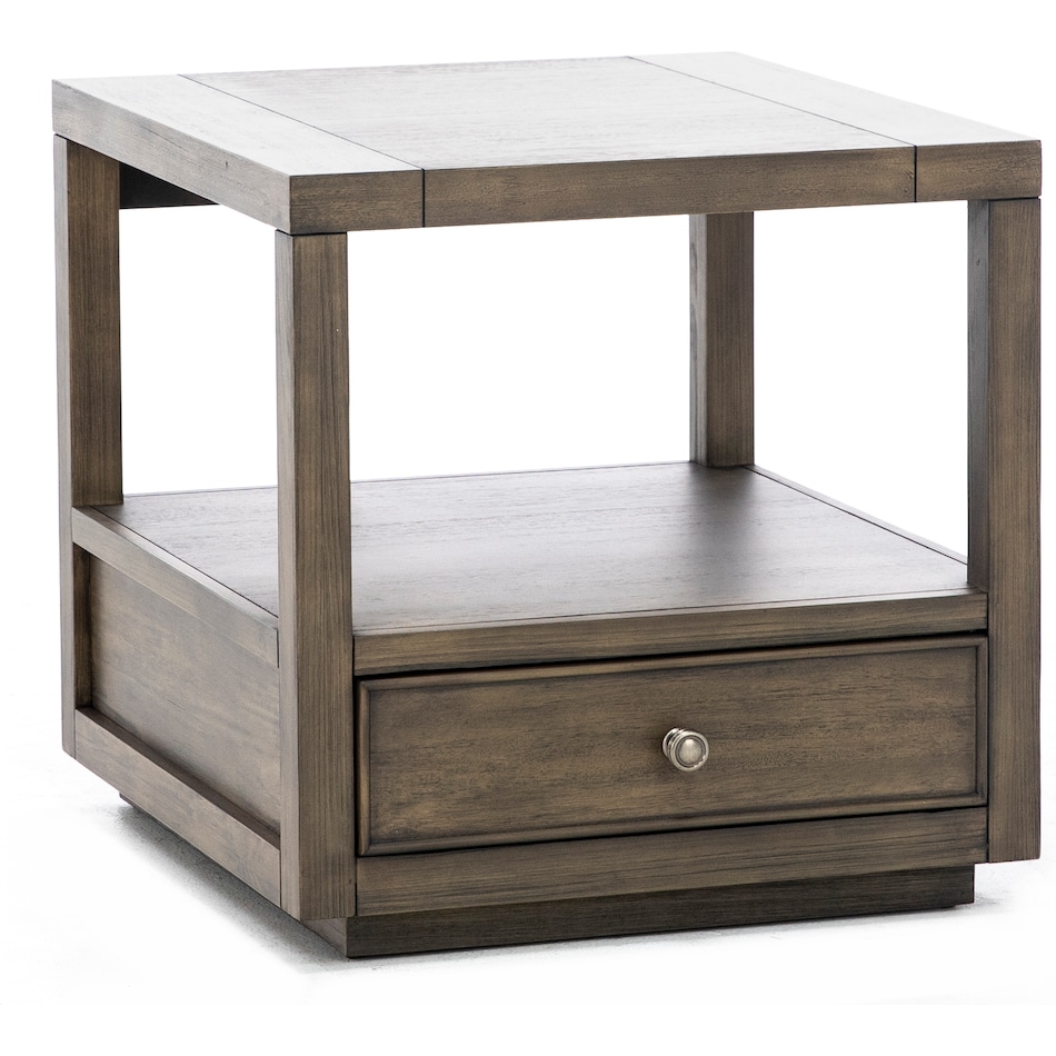 rivr brown end table denal  