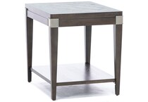 rivr brown end table monty  