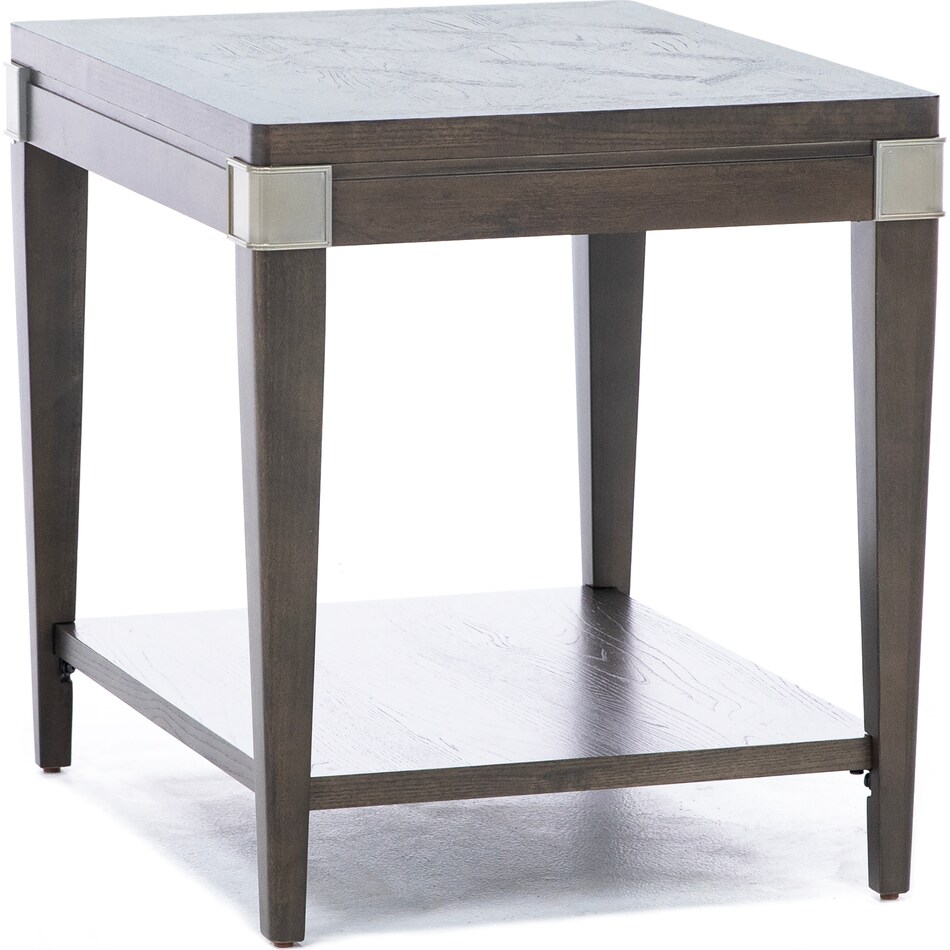 rivr brown end table monty  