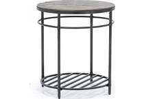 rivr brown end table   