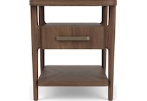rivr brown end table del  