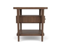 rivr brown end table del  