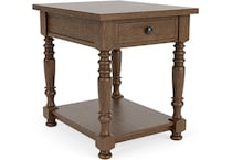 rivr brown end table est  