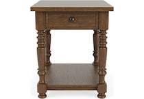 rivr brown end table est  