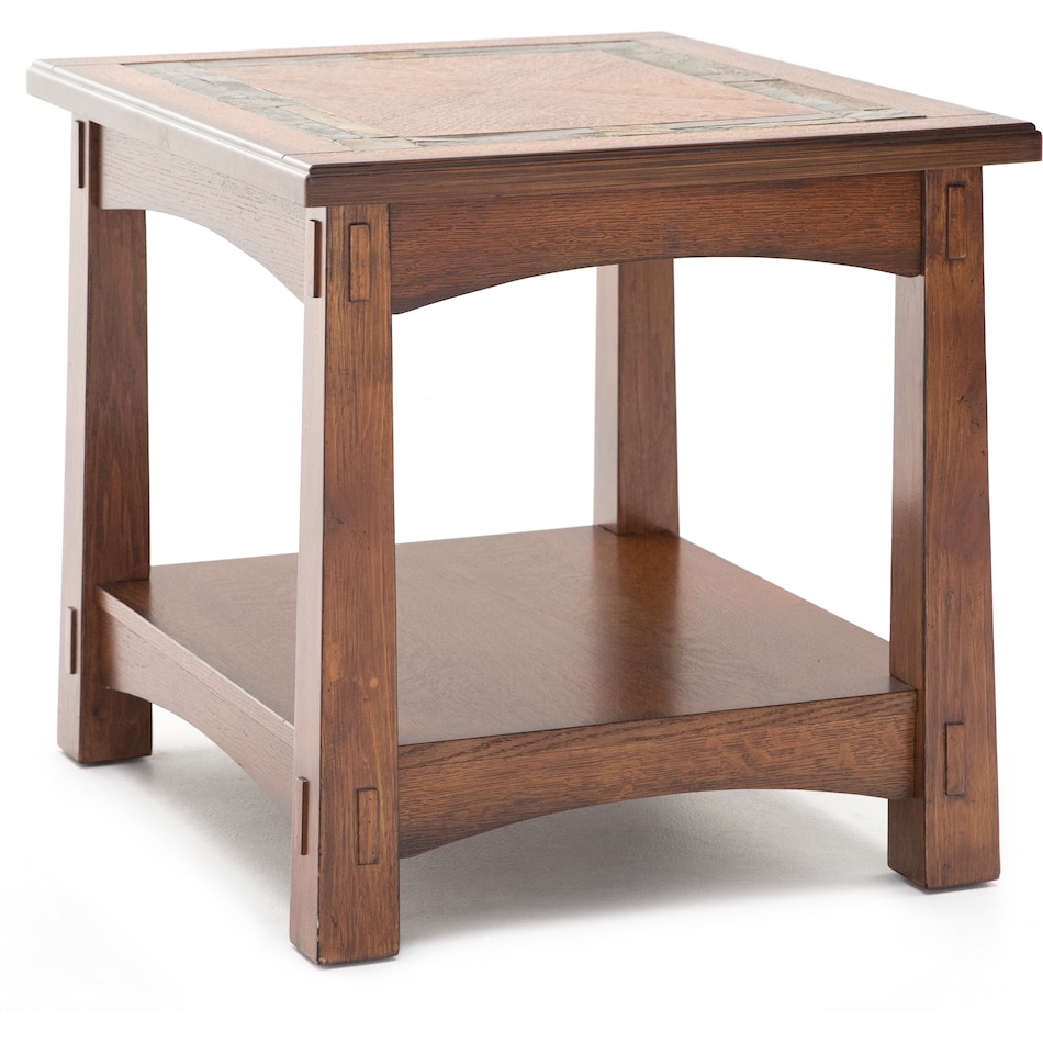 rivr brown end table   