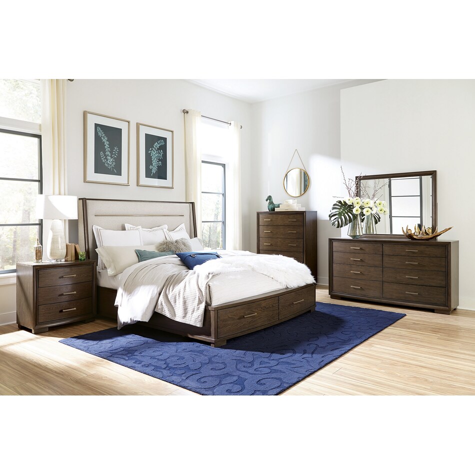 rivr brown king bed package k  