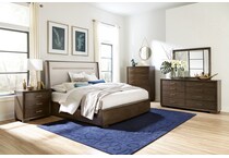 rivr brown queen bed package q  