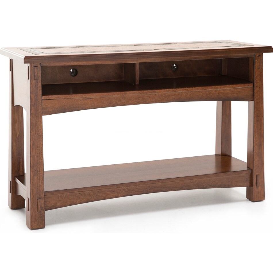 rivr brown sofa table   