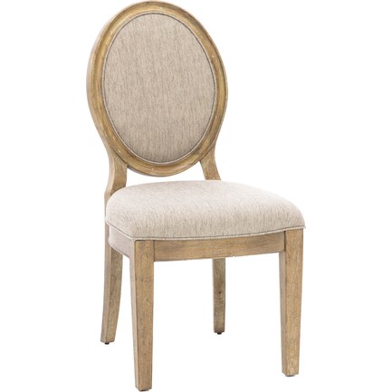 Upholstered Oval Side Chair