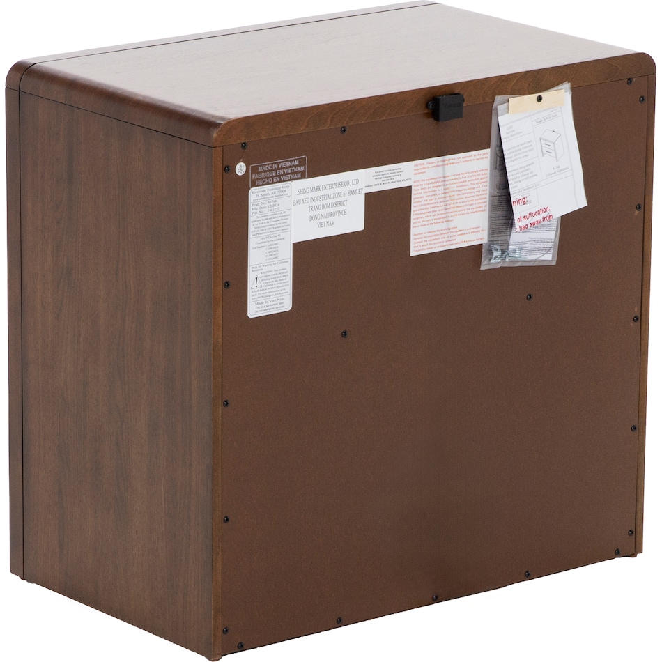 rivr brown two drawer   