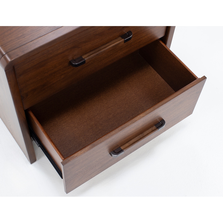 rivr brown two drawer   