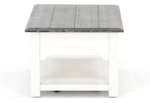 rivr distressed cocktail table   