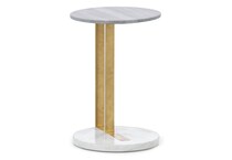 rivr gold chairside table goldia  