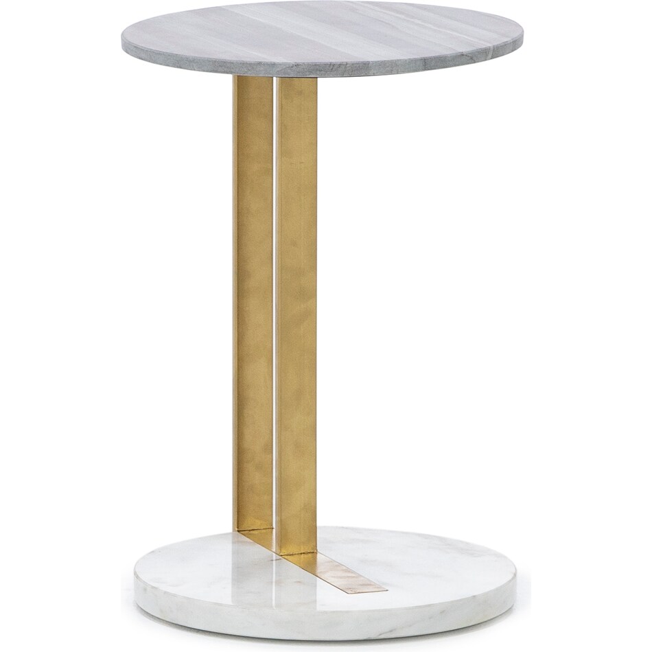 rivr gold chairside table goldia  