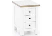 rivr grey chairside table cora  
