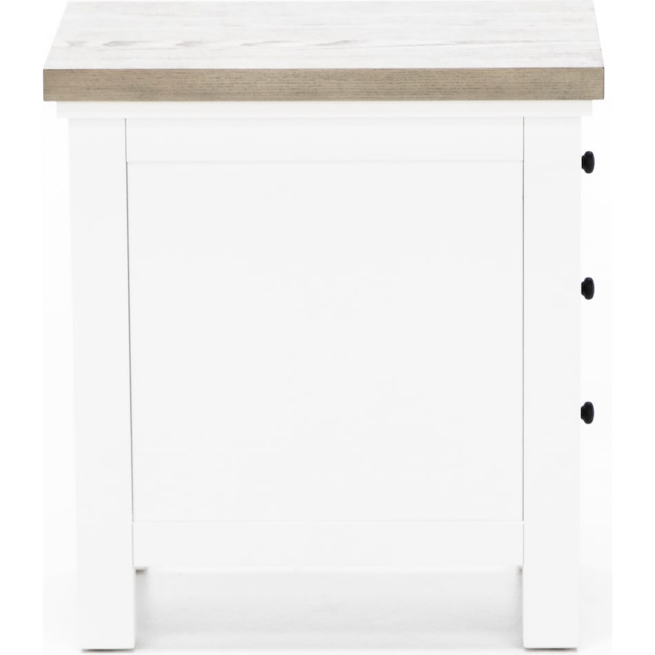 rivr grey chairside table cora  
