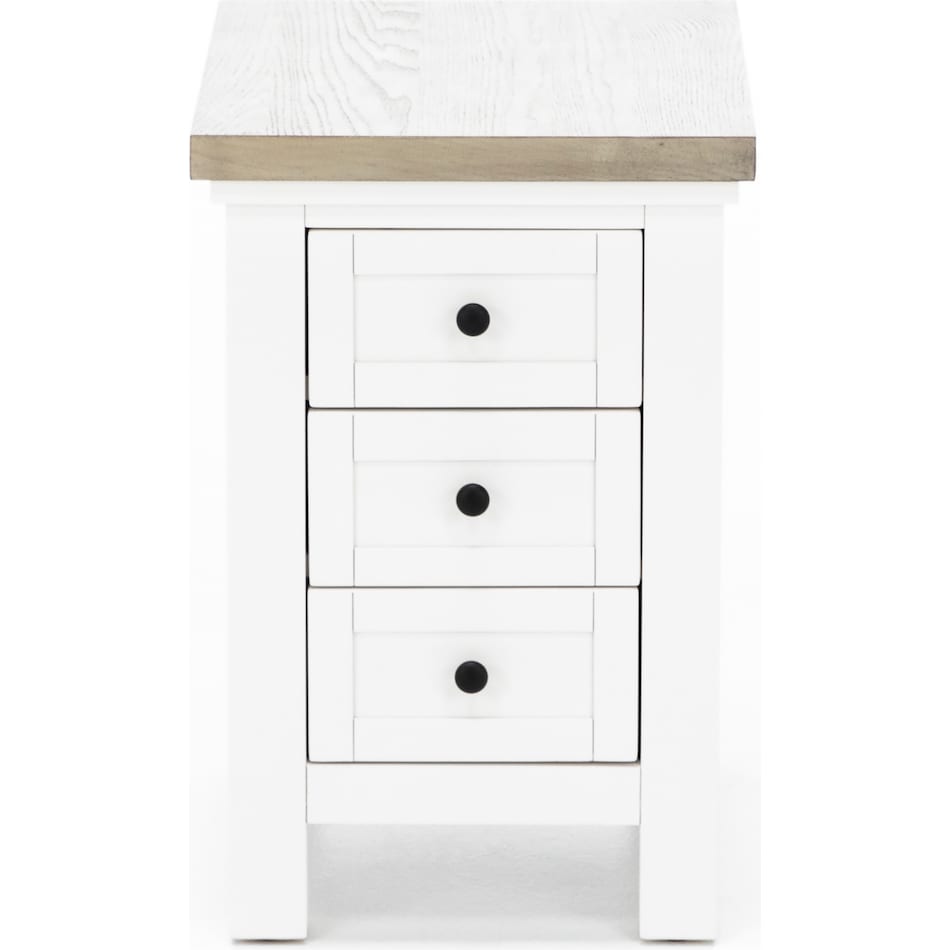 rivr grey chairside table cora  