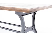 rivr grey counter height bench   