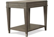 rivr grey end table darat  