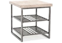 rivr grey end table   