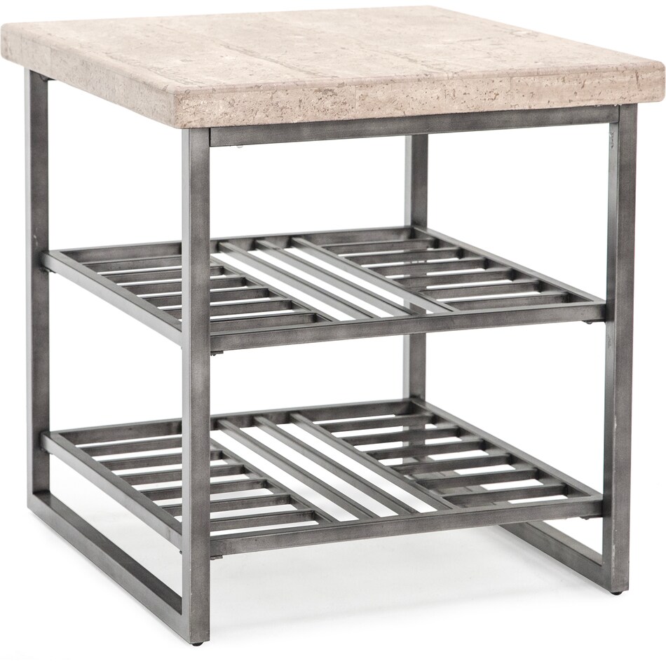 rivr grey end table   