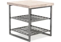 rivr grey end table   
