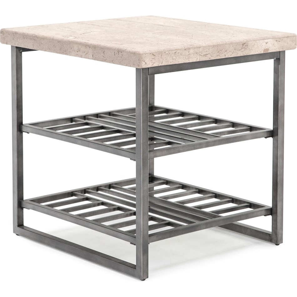 rivr grey end table   
