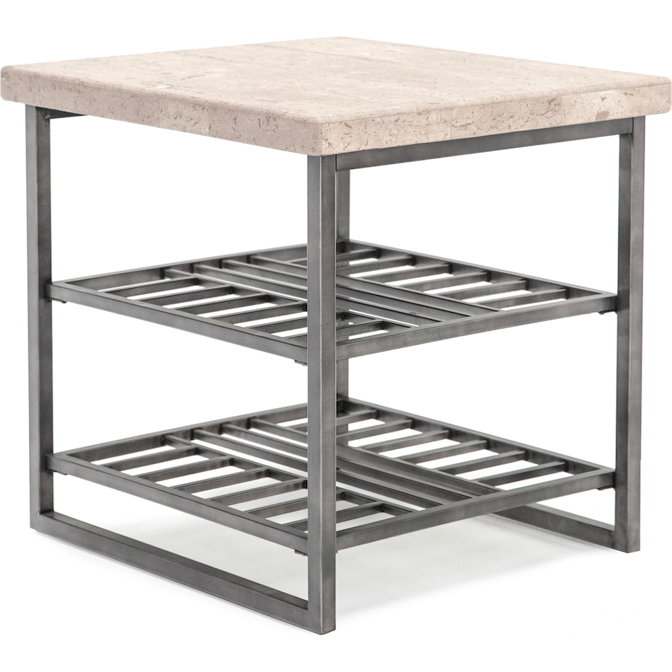 rivr grey end table   