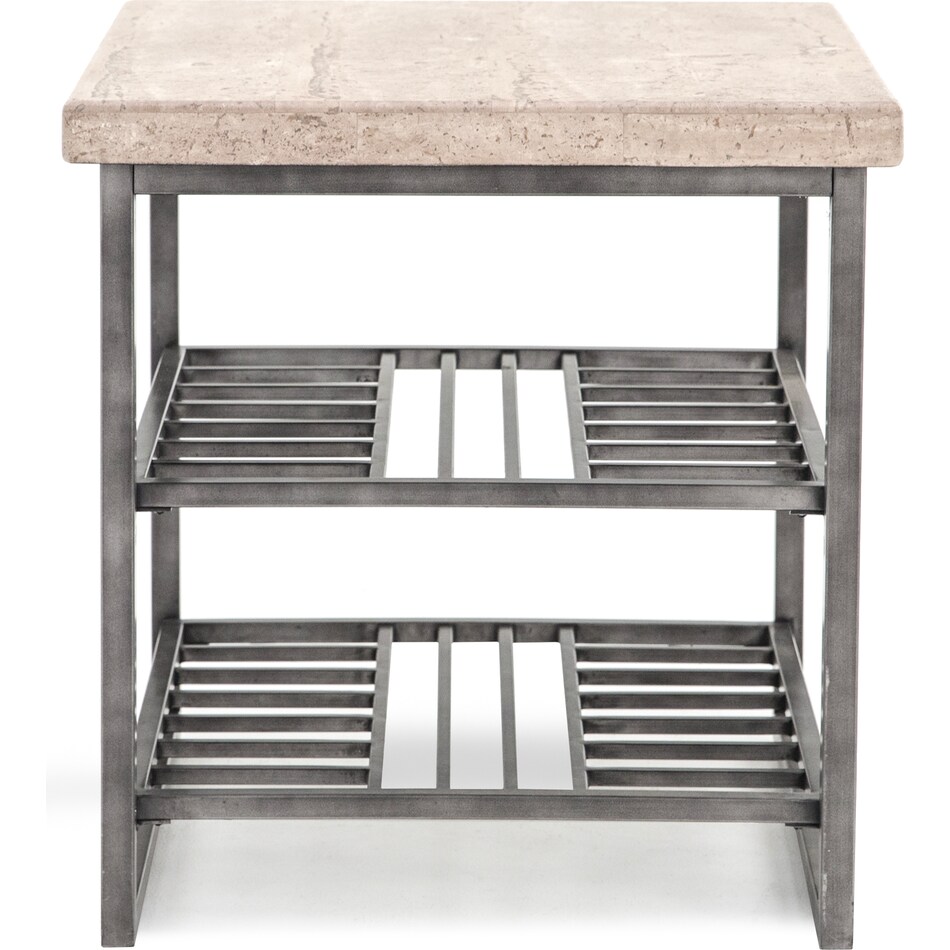 rivr grey end table   
