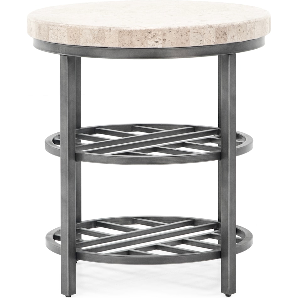 rivr grey end table   